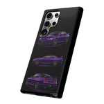 Purple R33 Skyline GTR JDM Sports Car Phone Case Tough Multi View