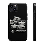 White S2000 Roadster Collage JDM Tough Phone Case Cover Gift