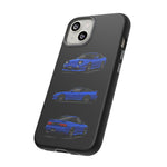 Blue 180SX JDM Sports Car Phone Case Tough Multi View