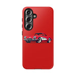 Red Classic Corvette C1 Illustration phone case | Retro Car Tough Case
