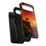Western Sunset Cowboy Phone Case | Rugged Protective Cover