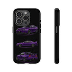 Purple R33 Skyline GTR JDM Sports Car Phone Case Tough Multi View