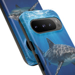 Tiger Shark Phone Case, Dappled Blue Water Tough Cover