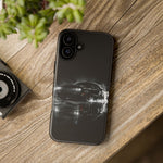 Black Sports Car Illustration 2023 Challenger SRT phone case | Car Drift Reflection