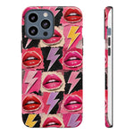 Pop Art Lips and Lightning Bolt Phone Case