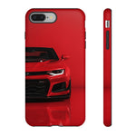 Red Camaro Phone Case, ZL1 American Muscle Car Tough Cover for Men, Gift