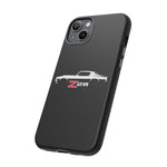 1970 Camaro Z28 White Silhouette Tough Phone Case Cover Gift