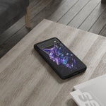 Holographic Wolf Phone Case, Fractured Prism Iridescent Cover