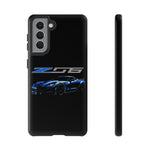 Blue C7 Z06 Sports Car Tough Phone Case Track Style Cover Gift