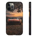 1969 C3 Corvette Phone Case, Orange Dirt Trail Dusk Cover, Gift