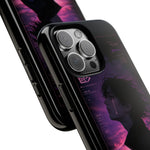 Melancholy Data Poster Phone Case, Glitch Anime Sky Tough Cover