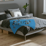1965 GT Fastback Pony Car throw blanket | Classic Mustang illustrations
