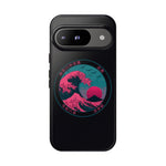 Great Dream Wave Circular Badge Vaporwave Phone Case – Japanese Aesthetic