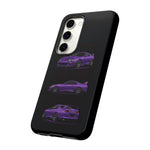 MK4 Supra Phone Case Purple, Three-View Vector Cover