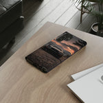 MK4 Supra Phone Case, Black JDM Sports Car Mountain Dusk Cover