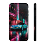 1980s Sports Car C4 Miami Nights Aesthetic Tough Phone Case