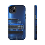 Blue Impala 1964 Phone Case, Classic Lowrider Tough Cover for Classic Car Fans