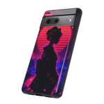 Neon Geisha Silhouette Phone Case | Tough Cover