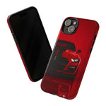 Red Mustang Art Phone Case, GT500 American Muscle Car Tough Cover