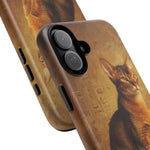 Abyssinian Warm Ticked Portrait Art Tough Phone Case