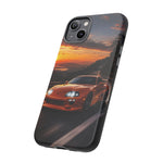 Supra MK4 Orange Touge Night JDM Speed Art Tough Phone Case