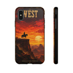 Western Sunset Cowboy Phone Case | Rugged Protective Cover
