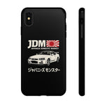 R34 Skyline GT-R JDM Rising Sun Tough Phone Case Cover Gift