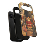 Corgi Royal Guard phone case | Cute British corgi soldier illustration
