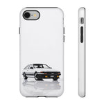White AE86 Phone Case, JDM Drift Icon Tough Cover