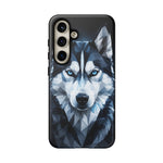 Siberian Husky Geometric Diamond Art Tough Phone Case