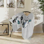1962 Thunderbird Car Illustration Blanket | Vintage Classic Car Throw