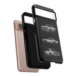 Silver Hakosuka Skyline Classic Sports Car Tough Phone Case for JDM Fans