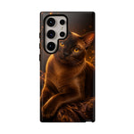 Burmese Golden Sable Portrait Art Tough Phone Case