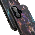 Cosmic Wolf Phone Case, Galaxy Nebula Portrait Tough Cover, Gift
