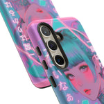 Neon Cyber Geisha phone case | Tough Case