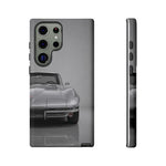 Silver Corvette Art Phone Case, C2 Sting Ray Classic Sports Cover