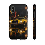 71 Camaro Z28 Phone Case, Rainy City Night Muscle Car Tough Cover