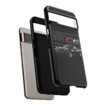 Black C6 Phone Case American Sports Car Tough Cover Gift