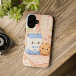 Milk Cookie Phone Case Cute Food Kawaii Tough Cover Gift Art