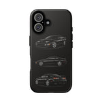 Black 300ZX Sports Car Tough Phone Case - Multi View