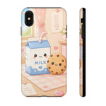 Milk Cookie Phone Case Cute Food Kawaii Tough Cover Gift Art