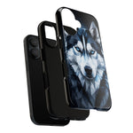 Siberian Husky Geometric Diamond Art Tough Phone Case