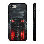 Night Rain R34 Skyline Car phone case | Sports Car Rear Lights, Reflective Road