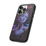 Glowing Headdress Regal Art Tough Phone Case - Gold Magenta Neon