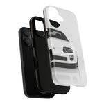 White MK4 Supra Phone Case, Retro 90s JDM Tough Cover for Car Enthusiasts