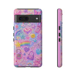 Retro Sticker Collage Y2K Art Tough Phone Case