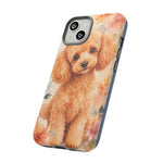 Miniature Poodle Whimsical Watercolor Art Tough Phone Case