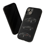 Black 300ZX Sports Car Tough Phone Case - Multi View