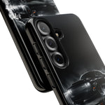 Black Sports Car Illustration 2023 Challenger SRT phone case | Car Drift Reflection