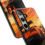 Orange C7 ZR1 High Wing Sports Car Tough Phone Case